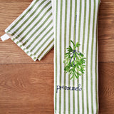 Kitchen Towel | Prezzemolo on Green Stripe