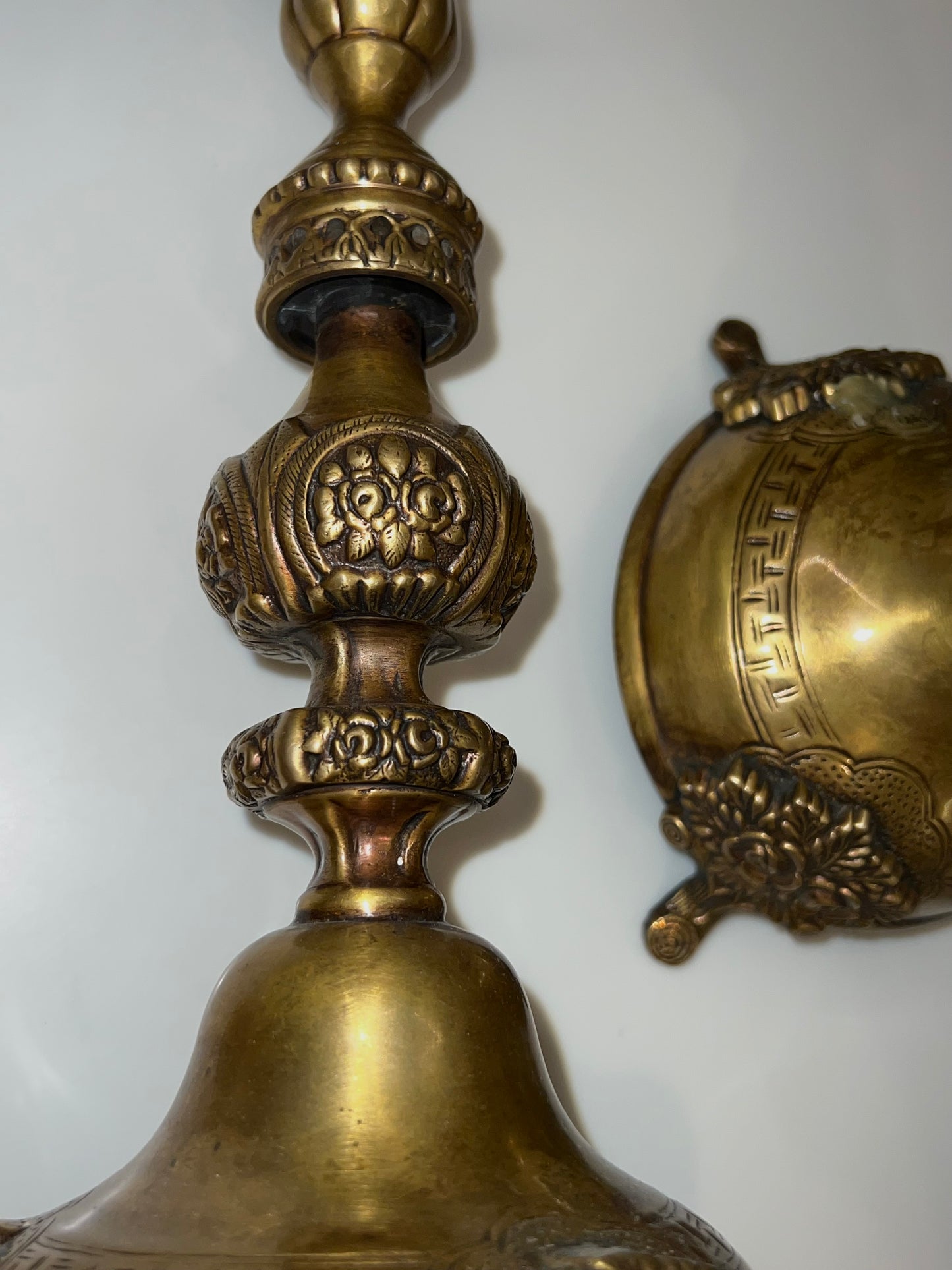 Pair of Antique Brass Candlesticks