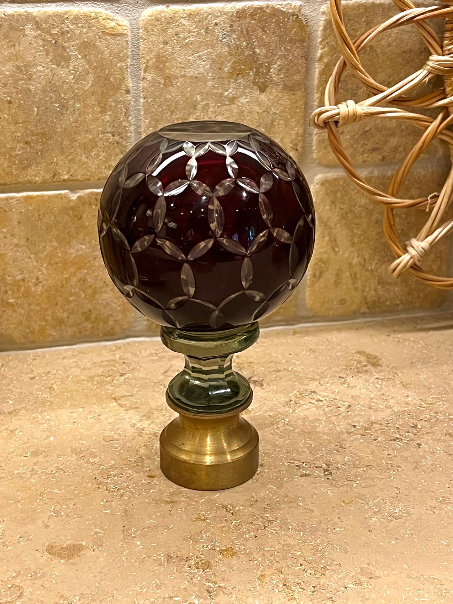 Italian Finial - Aubergine