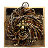 Acrylic Frame with Napoleonic Bee on Necklace / Slight Imperfections