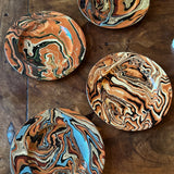 Set of 4 Marbled Plates