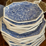 Blue Octagon Aptware Dinner & Salad Plates | Set of 9