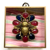 Acrylic Frame with Grande Bee on Brooch /Slight Imperfections
