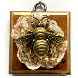 Wooden Frame with Grande Bee on Beads