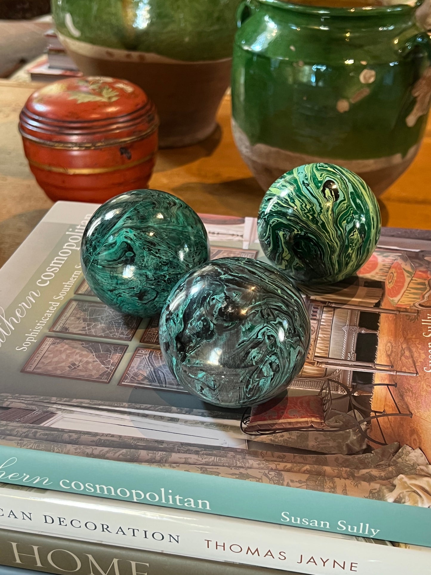 Paperweights by Globemaker Julia Forte TURQUOISE 1