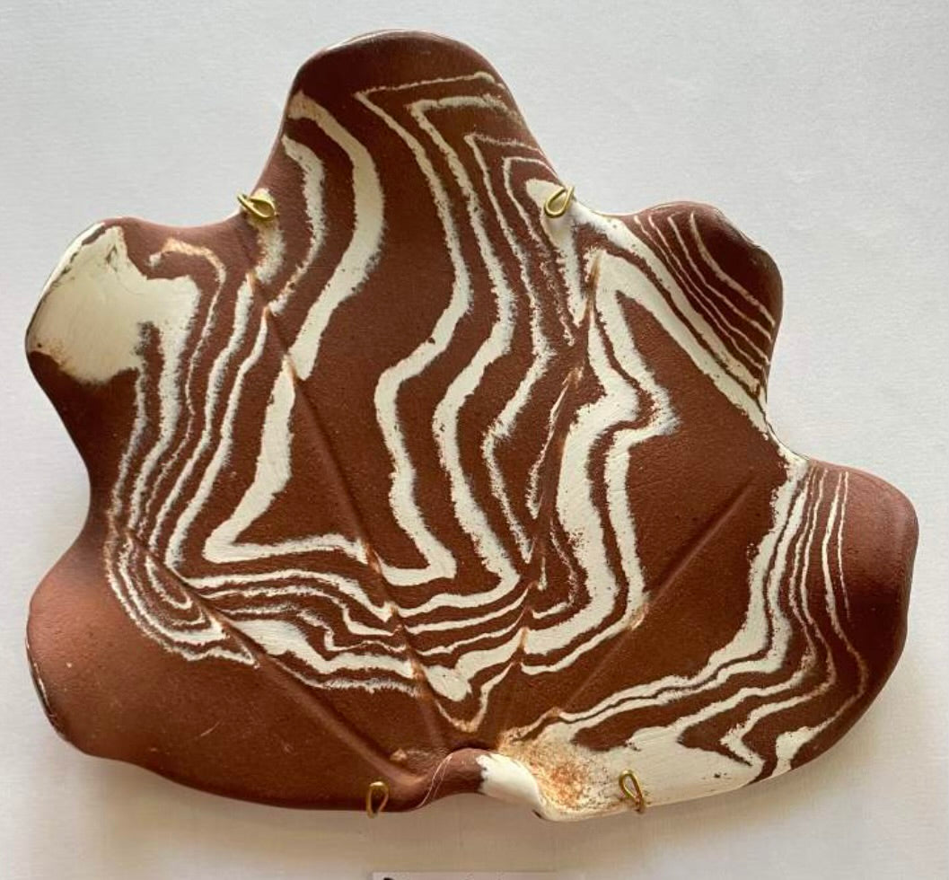 Shells - Medium Unglazed Terracotta and White Stoneware