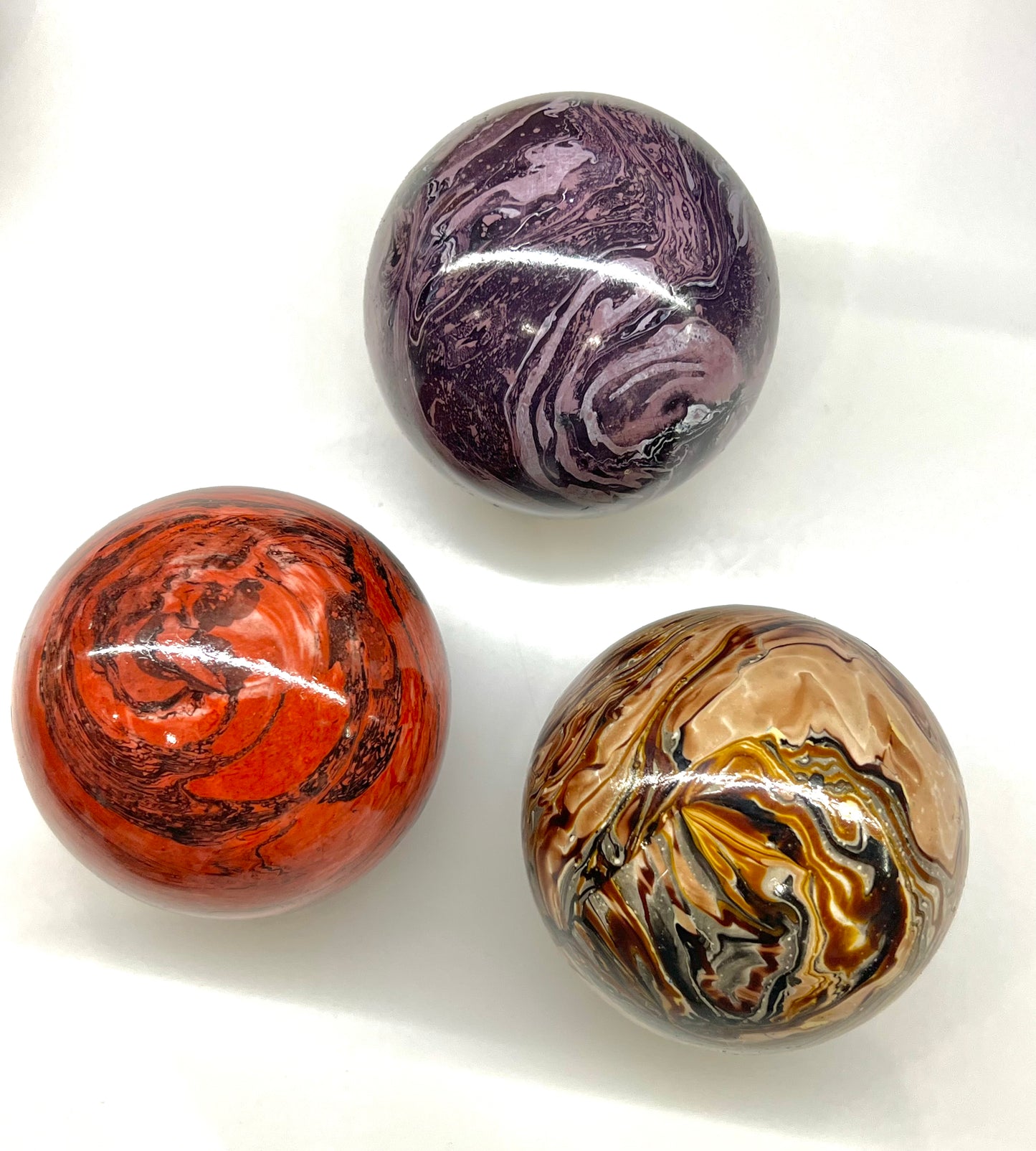 Paperweights by Globemaker Julia Forte PURPLE