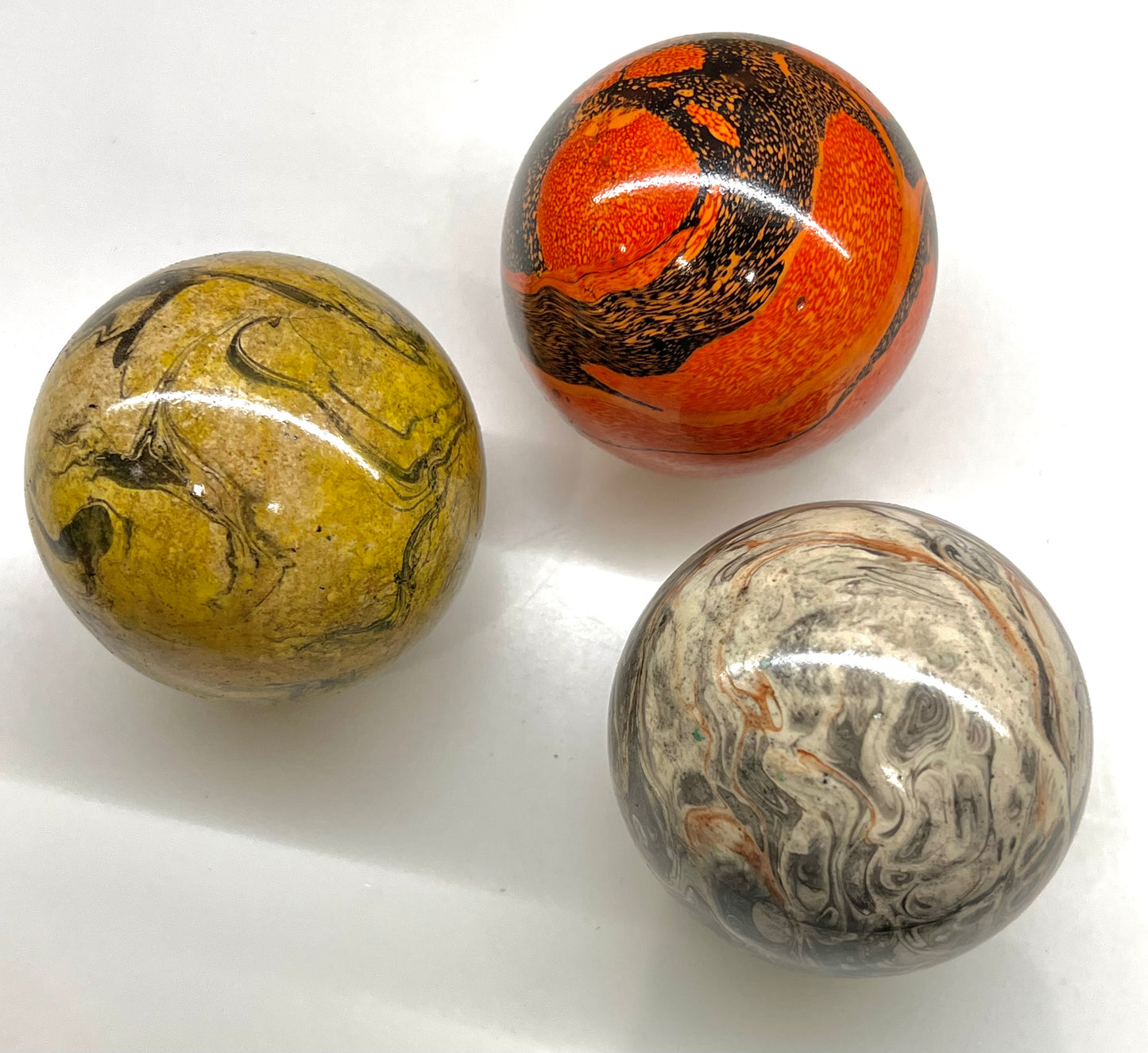 Paperweights by Globemaker Julia Forte MUSTARDS