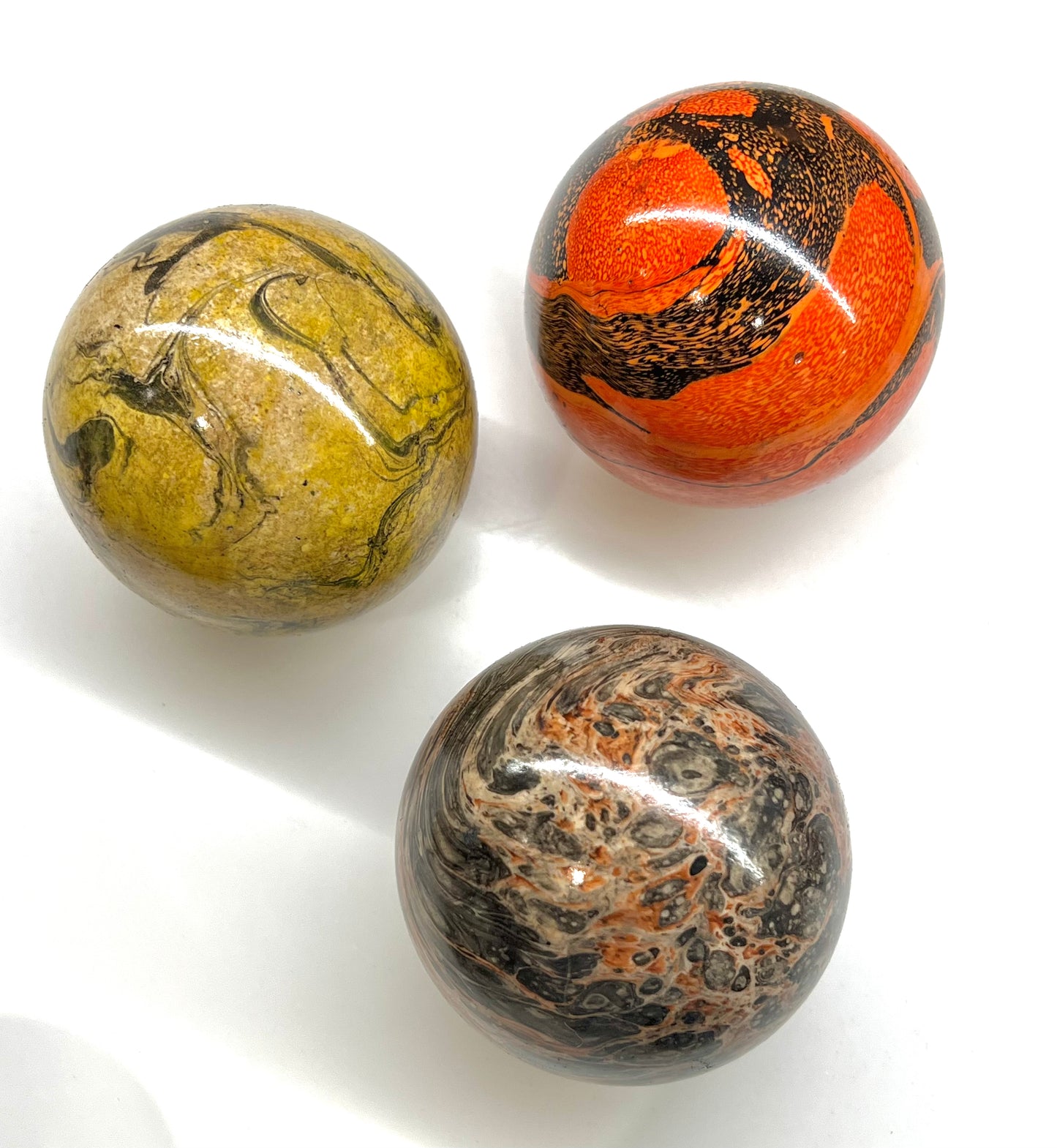 Paperweights by Globemaker Julia Forte ORANGE