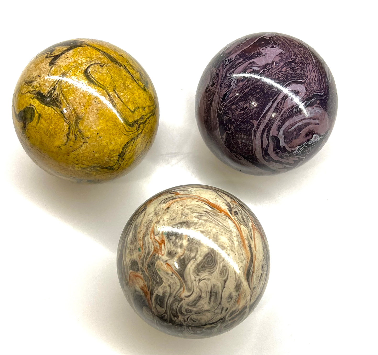 Paperweights by Globemaker Julia Forte EARTH TONES 4
