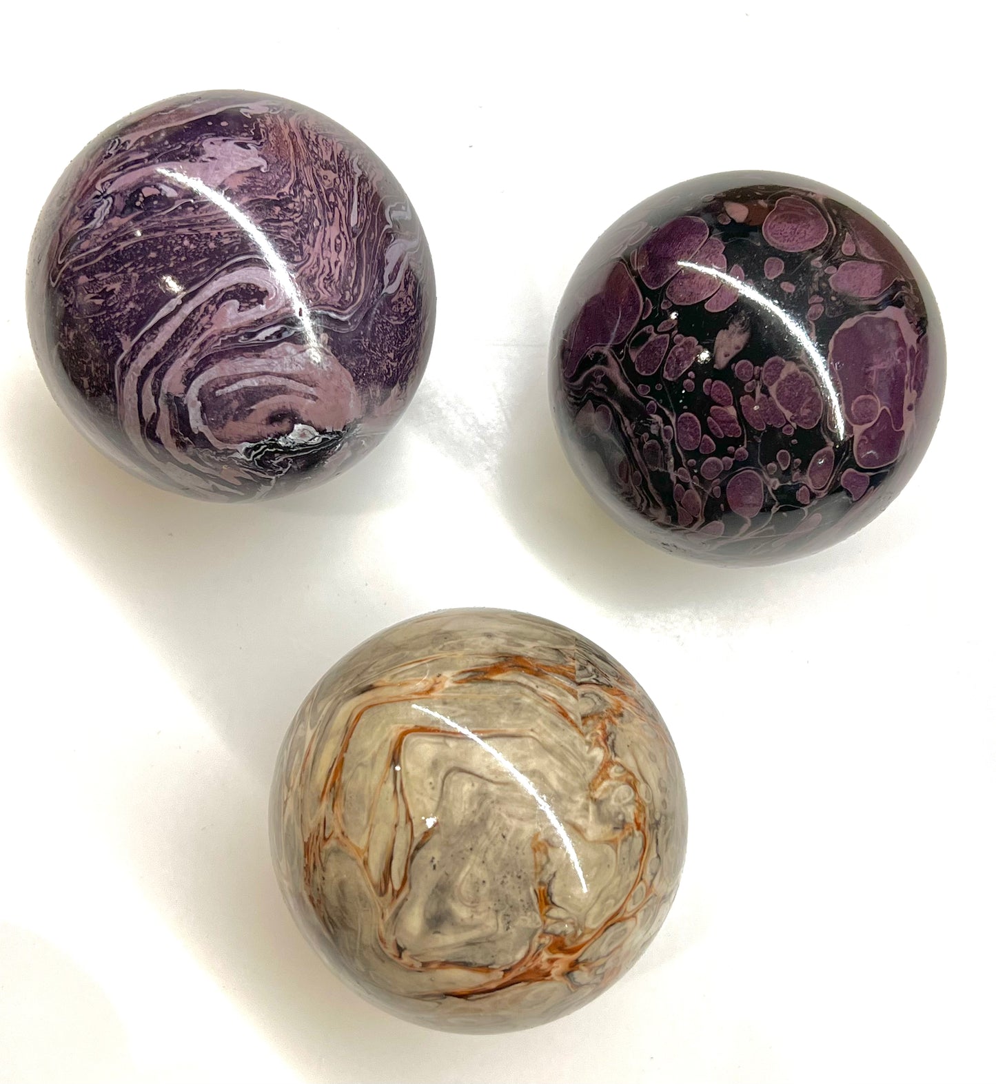 Paperweights by Globemaker Julia Forte PURPLE