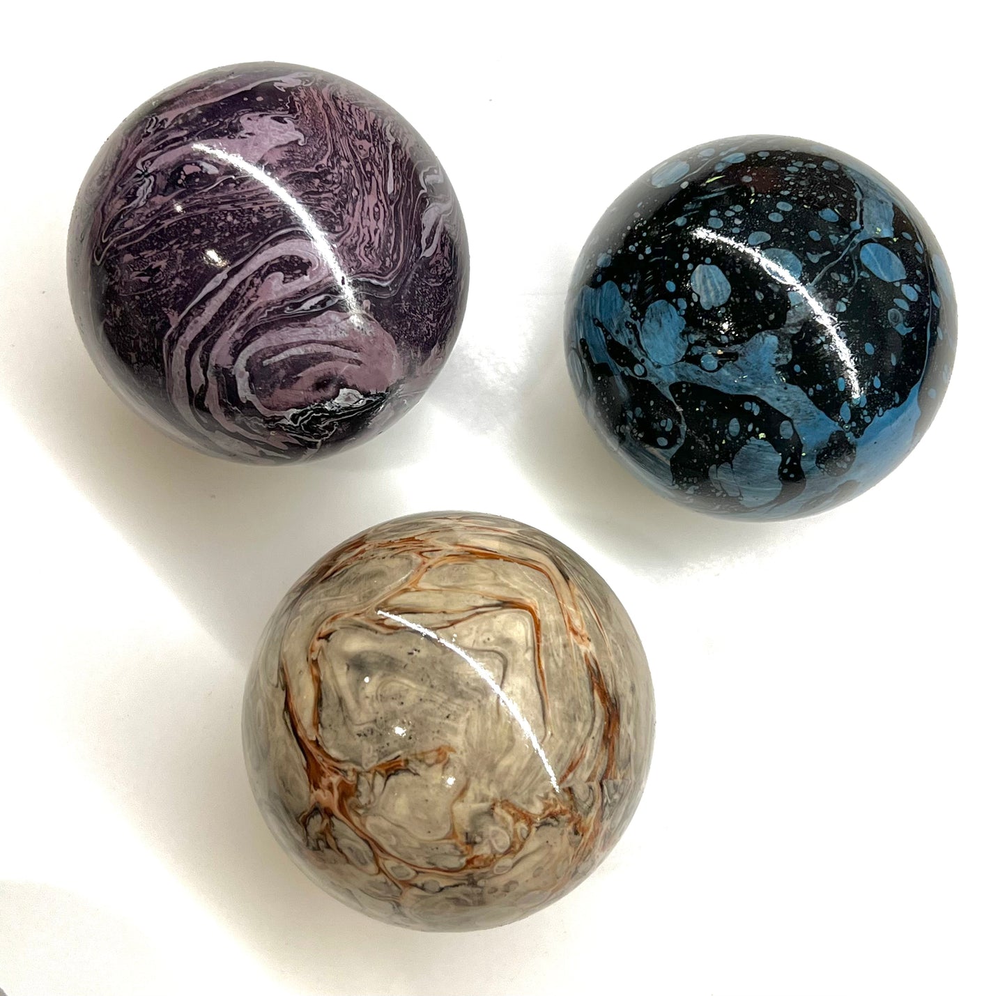 Paperweights by Globemaker Julia Forte EARTH TONES 3