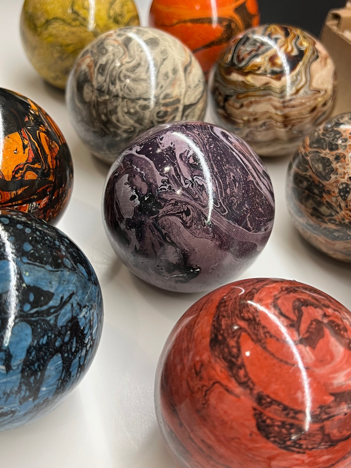 Paperweights by Globemaker Julia Forte PURPLE
