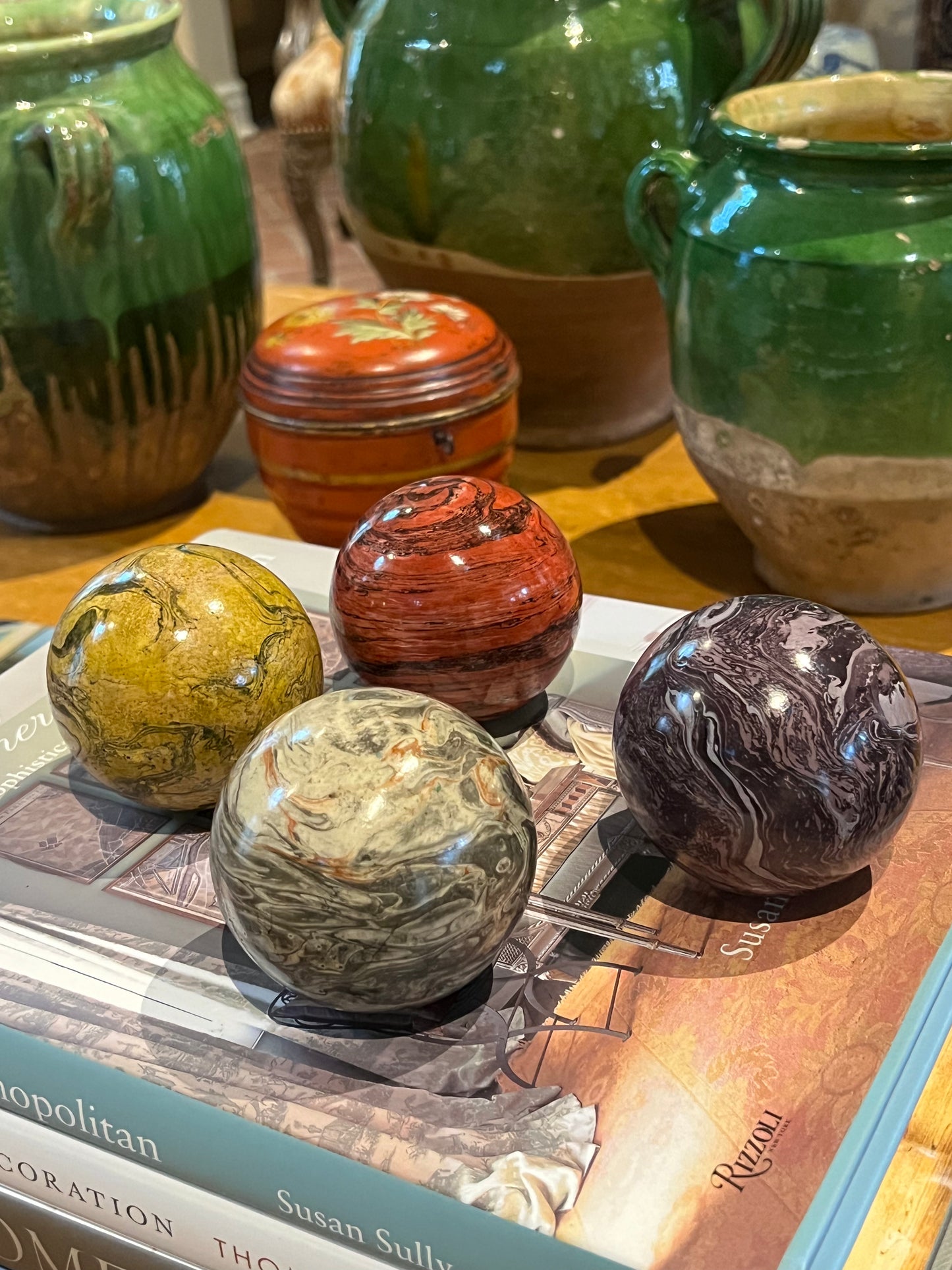 Paperweights by Globemaker Julia Forte PURPLE