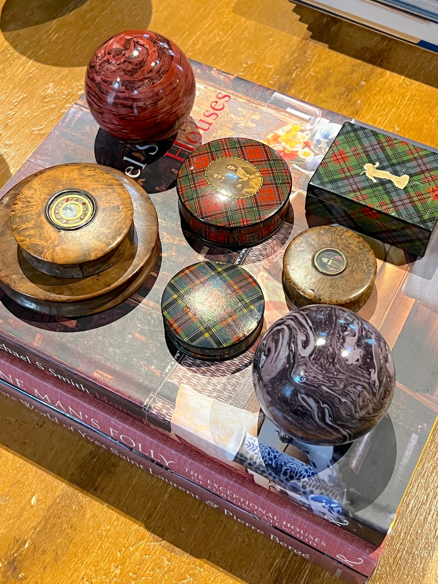 Paperweights by Globemaker Julia Forte PURPLE