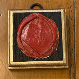 Bourbon Barrel Frame with Large French Wax Seal
