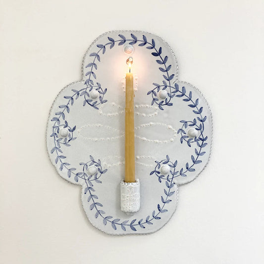 Delft Candle Sconce 6| Emily Mitchell