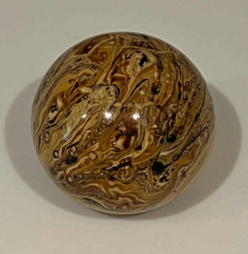 Paperweights by Globemaker Julia Forte MUSTARDS