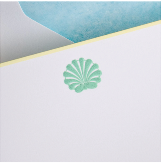 The Printery Boxed Notecards | Scallop Shell
