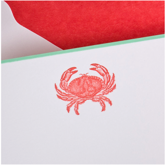 The Printery Boxed Notecards | Crab