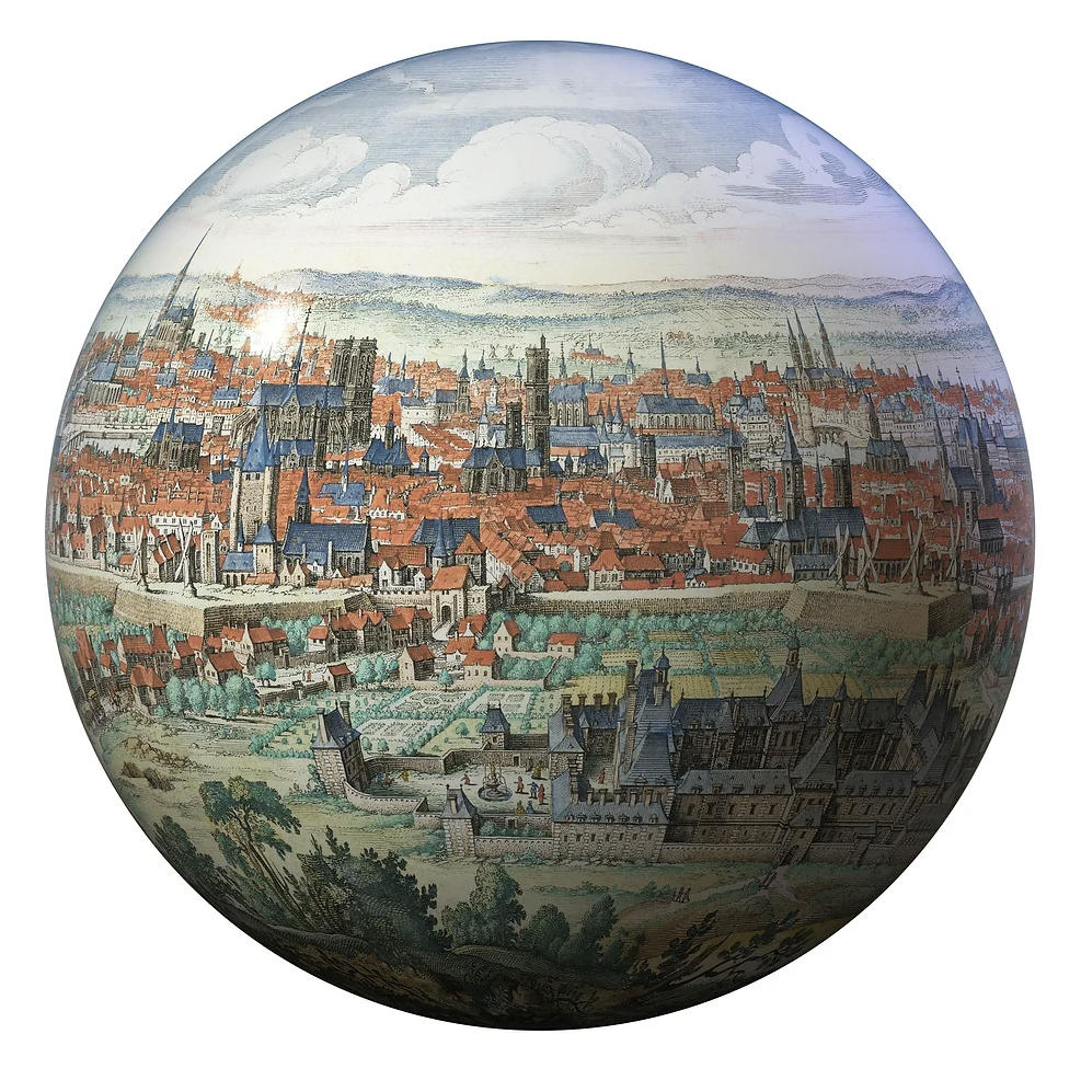 Desktop Globe | Paris, Merian 1638