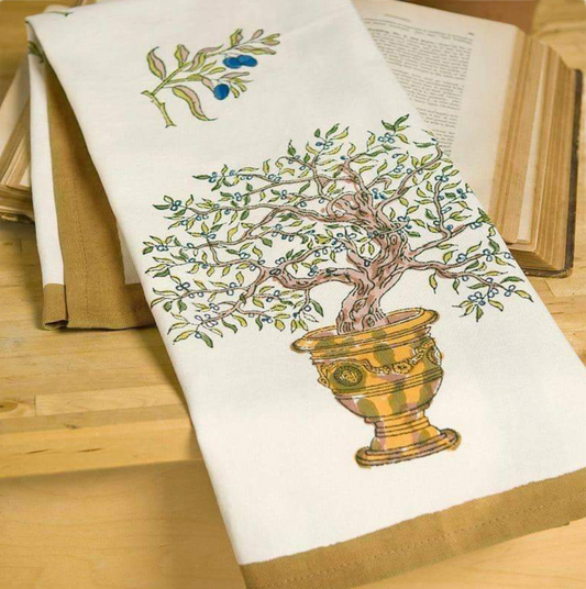 Olive Tree Tea Towel
