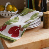 Fig Tea Towel | Red & Green
