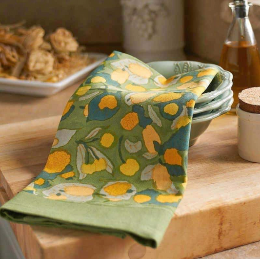 Fruit Tea Towel | Yellow and Green