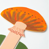 Card | Orange Frilly Stand-Up Mushroom