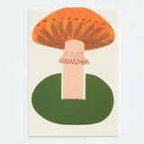 Card | Orange Frilly Stand-Up Mushroom