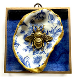 Acrylic Frame with Grande Bee on Oyster Shell / Slight Imperfections