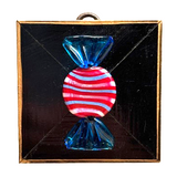 Painted Frame with Murano Glass Candy