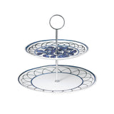 Blue Bird Two Tiered Cake Stand
