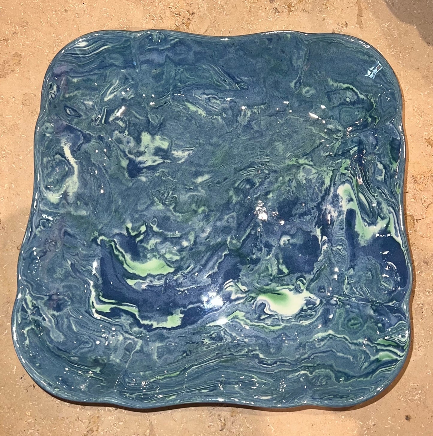 Scalloped Square Dish