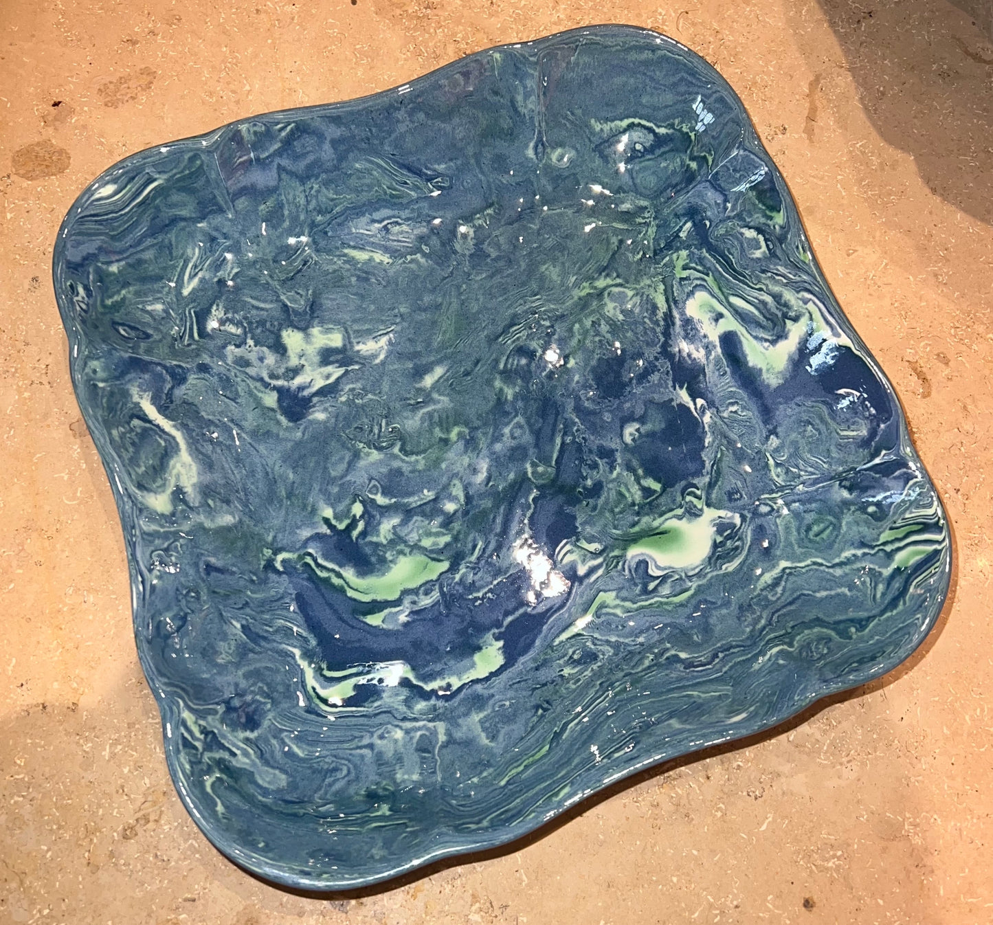 Scalloped Square Dish