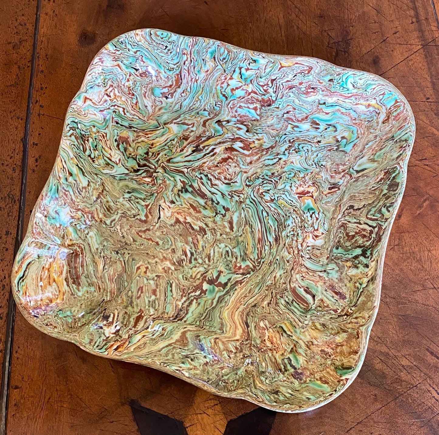 Scalloped Square Dish
