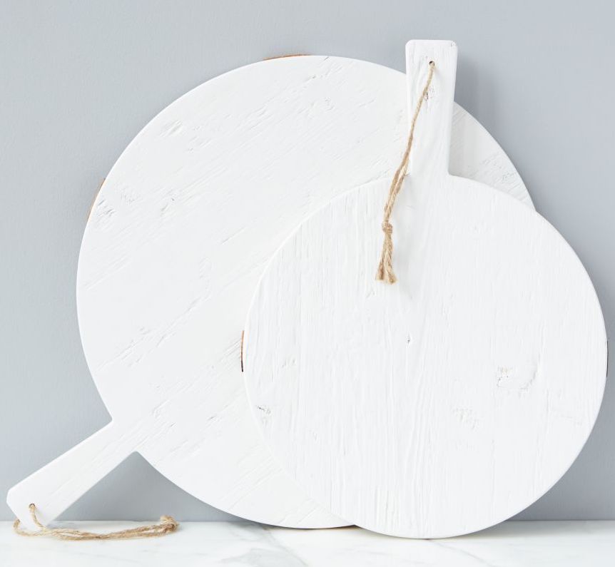 Mod White Charcuterie Board ~ Medium Round