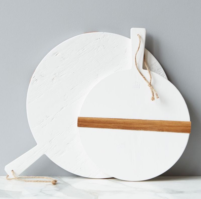 Mod White Charcuterie Board ~ Medium Round