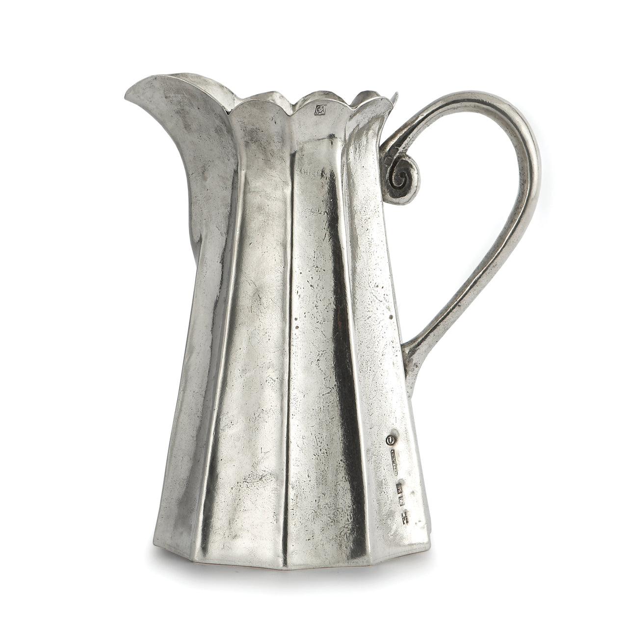 Vintage Tall Scalloped Pitcher