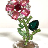 Spring Czech Rhinestone Flower