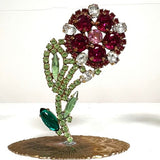 Spring Czech Rhinestone Flower
