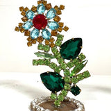Spring Czech Rhinestone Flower