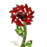 Spring Czech Rhinestone Flower