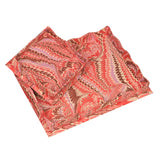 Nesting Scalloped Hand-Marbled Nesting Trays | Florentine Pink