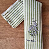 Kitchen Towel | Rosmarino on Green Stripe