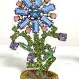 Spring Czech Rhinestone Flower