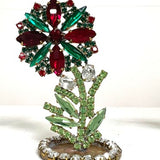 Spring Czech Rhinestone Flower