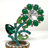 Spring Czech Rhinestone Flower