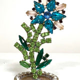 Spring Czech Rhinestone Flower