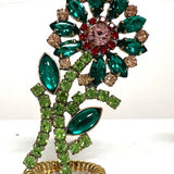 Spring Czech Rhinestone Flower